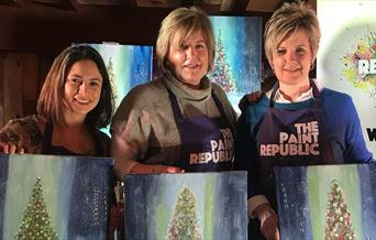 Paint and Sip with Paint Republic - Christmas in NYC