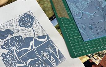 Lino printing process