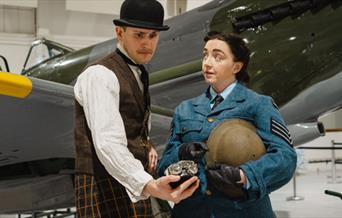 Actors at RAF museum Cosford