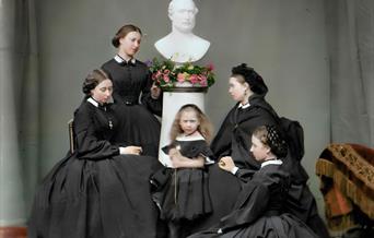 Women in mourning clothes