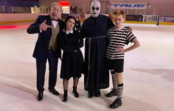 Telford Ice Rink staff dressed up for Halloween