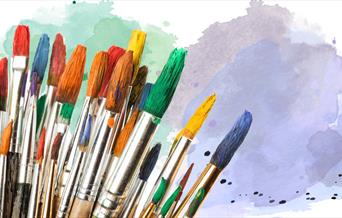Paints and brushes