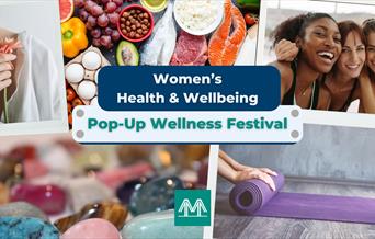 A collection of women's health and wellbeing related images
