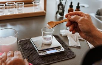 Measuring ingredients