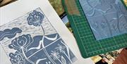 Lino printing process