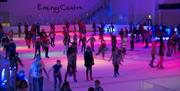 Ice skaters at Telford Ice Rink