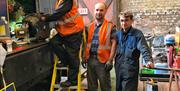 Three generations of volunteers at Telford Steam Railway