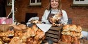 Bread trader at Weston Park Christmas Fayre