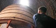 Look inside a bottle Kiln