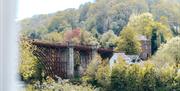 Stunning view of the first iron Bridge in the world, can be enjoyed from the comfy sofa at Ironbridge View Townhouse