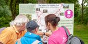 Walkers on the 50 walking route in Telford