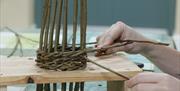 Weaving a Bird feeder