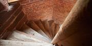 Wooden Spiral staircase at The Summer House