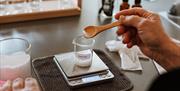 Measuring ingredients