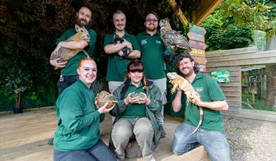 Team Photo with Animals