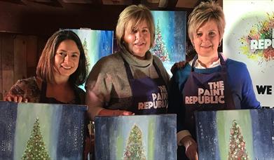Paint and Sip with Paint Republic - Christmas in NYC