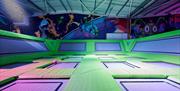 Dodge ball trampoline area in AIREA51