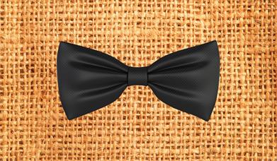 A bow tie on a plain background to promote the Father's Day offer