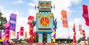 Giant robot at Shropshire Camp Bestival