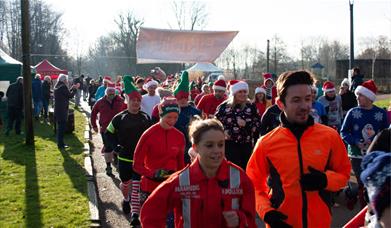 Runners taking part at the Midlands Air Ambulance annual fun run