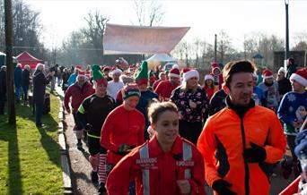 Runners taking part at the Midlands Air Ambulance annual fun run