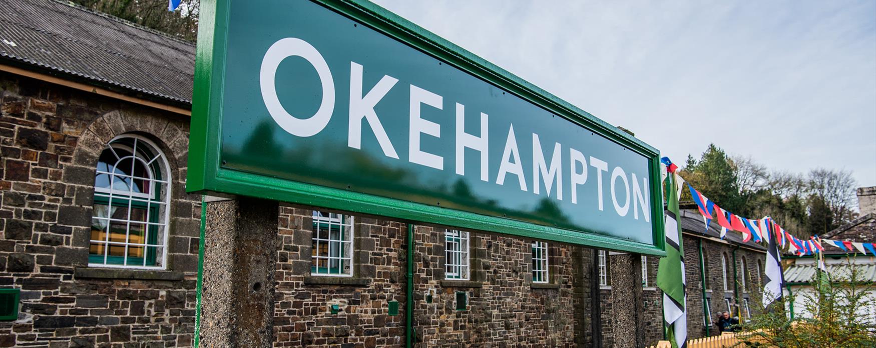 Okehampton, Railway, Sign