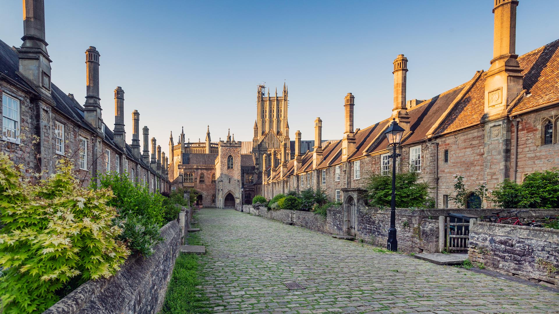 Vicars Close in Wells which is believed to be the oldest complete medieval street in England
