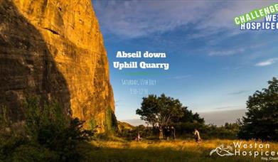 Uphill Quarry Quantum Leap: Abseil down Uphill Quarry