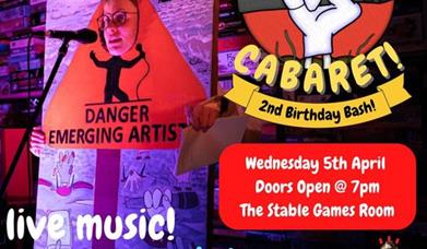 Publicity flyer for From The Mud cabaret  night