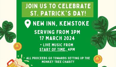 St Patrick's day @ New inn Kewstoke, with food from Let's Melt