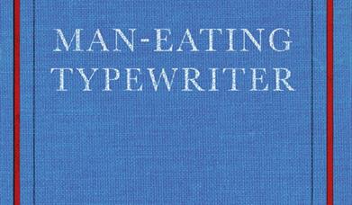 Blue book cover with red trimming