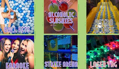 Collage of six party events pictures