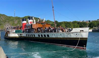 Waverly Paddle Steamer in the ocean