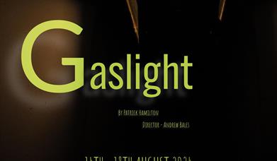 Gaslight Poster featuring an old gaslight and information about the event.