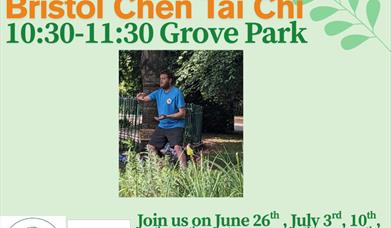 Image of man doing Thai chi in Grove Park