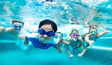 Children enjoying a swim