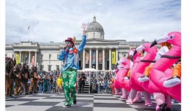 ChessFest phone from 2024 in Trafagar square