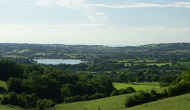 View from the hills over the estuary