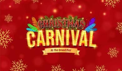 christmas background with text description quoting christmas carnival