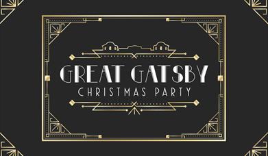 Poster advertising Great Gatsby Christmas Party