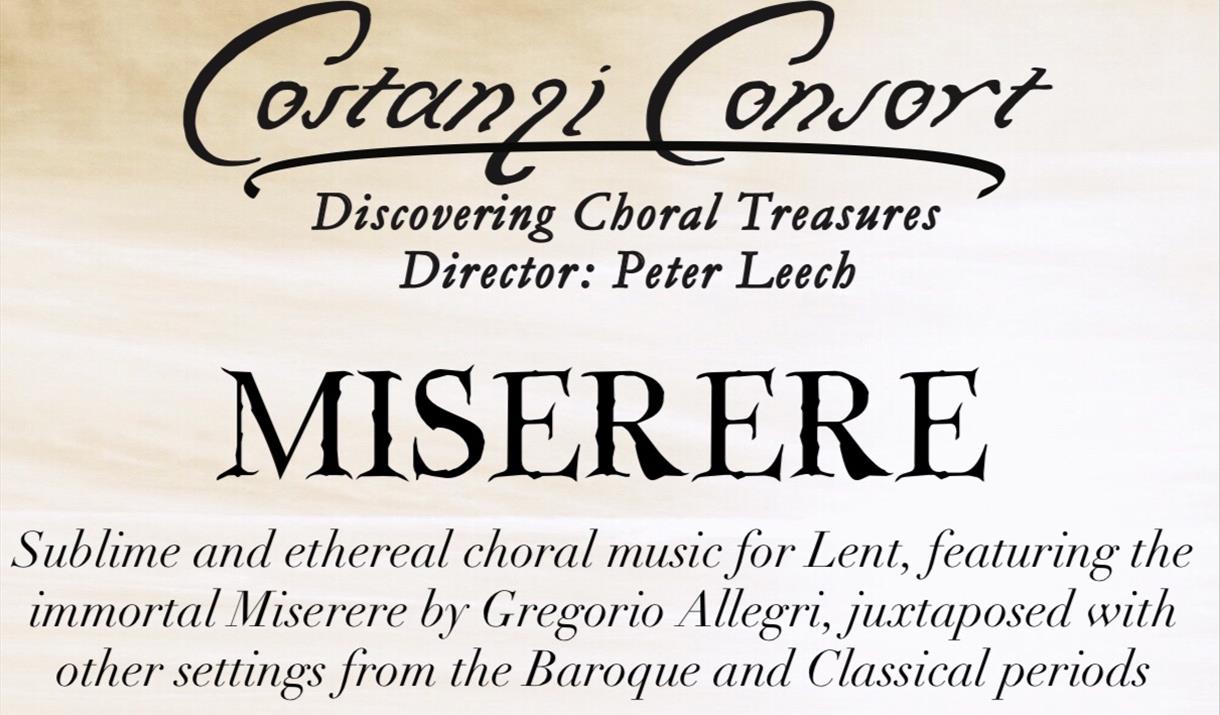 Miserere (choral concert) Visit WestonsuperMare