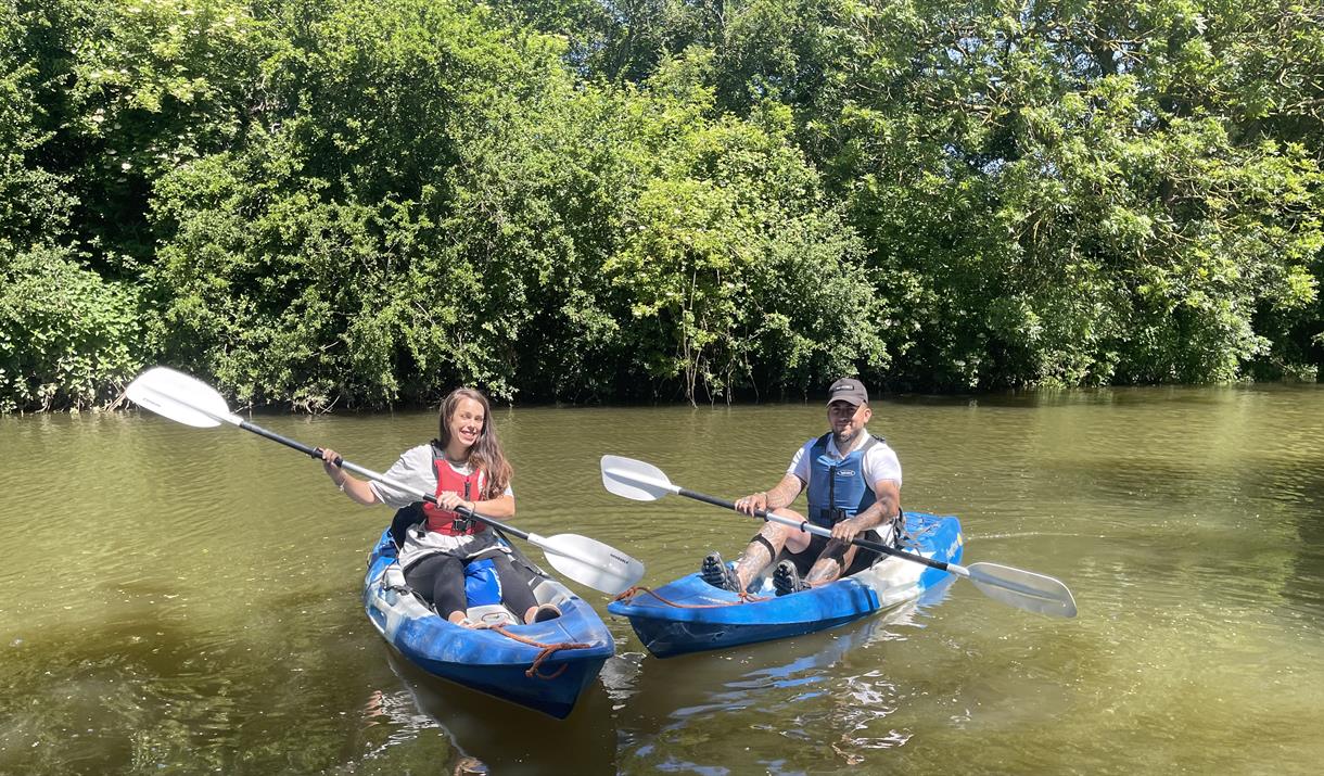 couple in a kayak