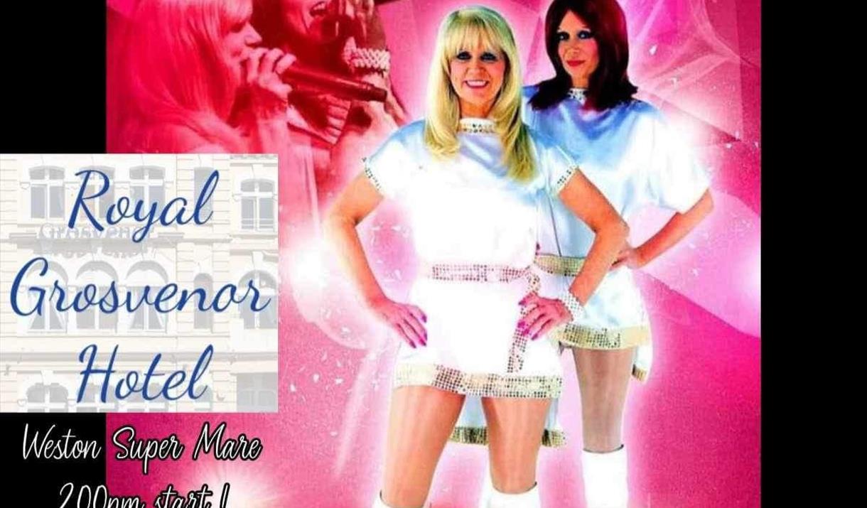 Three female Abba performers