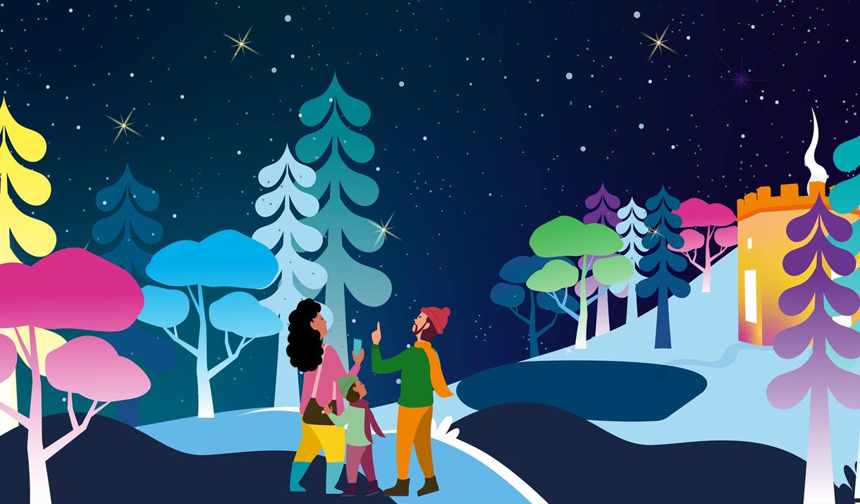 Experience Hestercombe's historic gardens as never before, on our colourful illuminated winter trail, ILLUMINATE