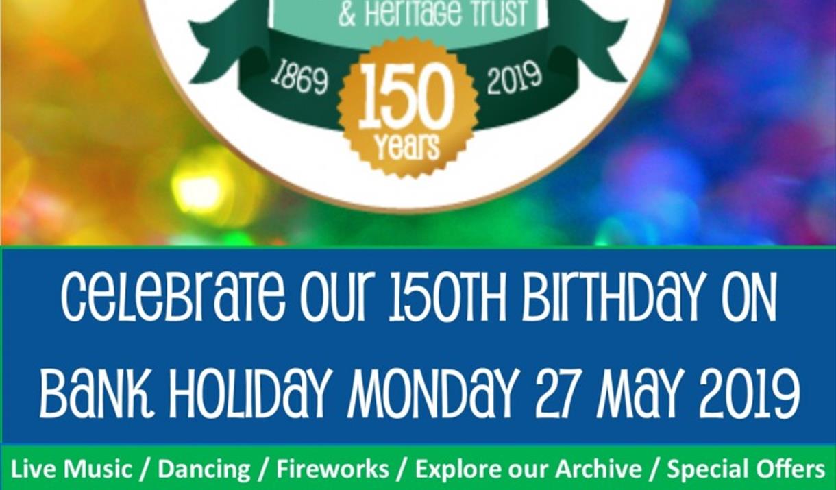 clevedon pier 150th anniversary birthday celebration event poster