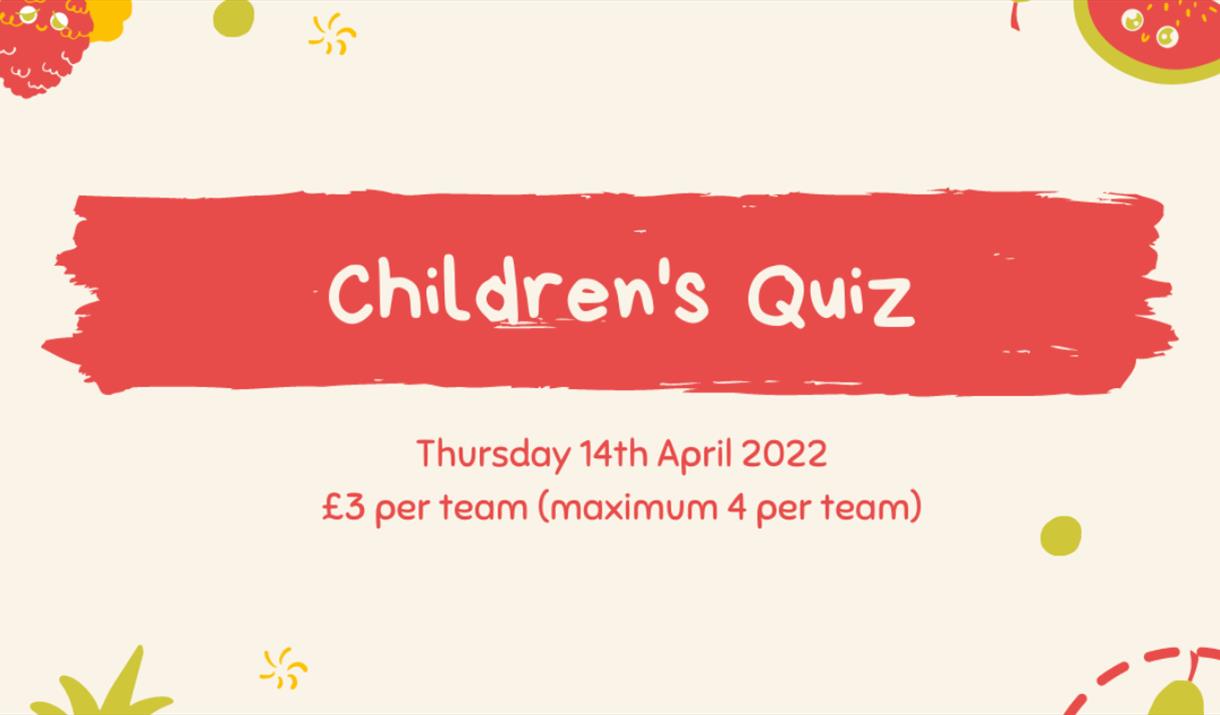 Childrens Quiz Poster