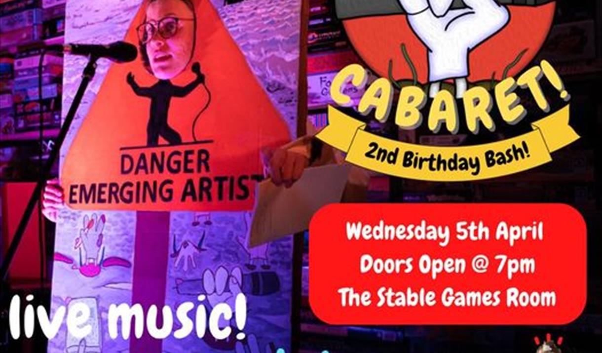 Publicity flyer for From The Mud cabaret  night