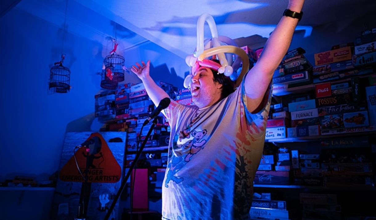 A comic performer