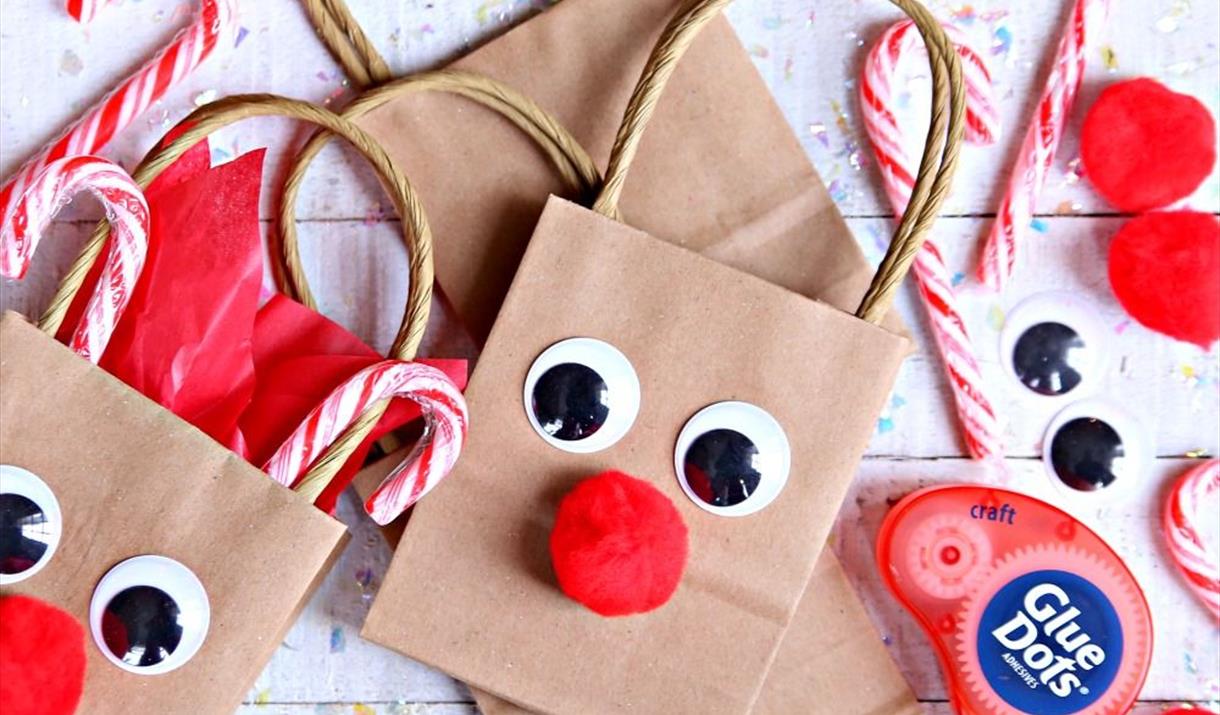 Raindeer gift bag, Christmas