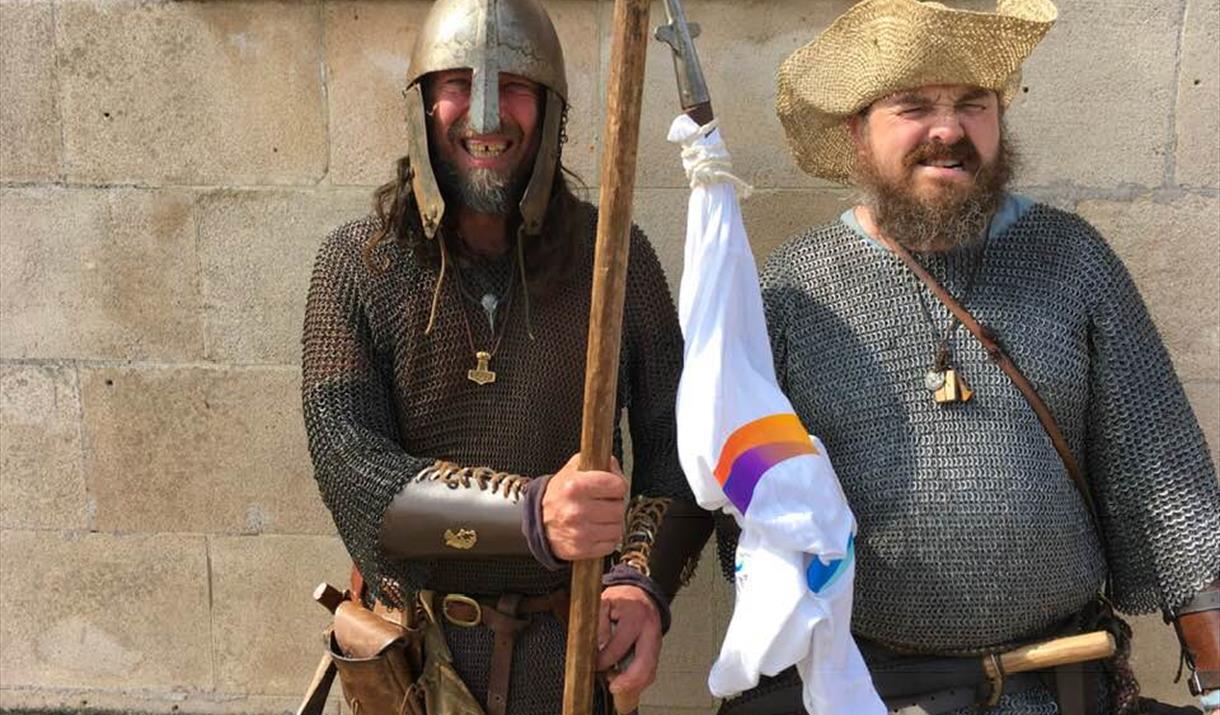 Glastonbury Abbey Medieval Fayre Re-enactors